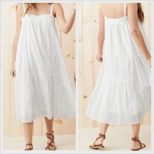 Jenni Kayne Summer Dress in White Excellent Pre Loved Condition